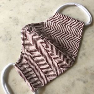 Maroon chevron- Breathable cotton mask